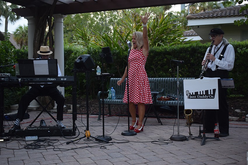 Eric Enfield, Mary Miller and Wayne Pearson from the Jazz DaddyOs.