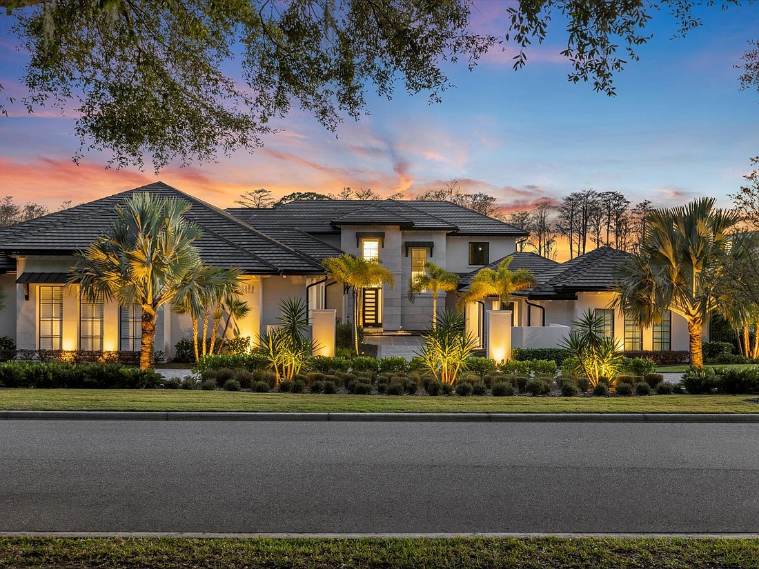 The home at 9306 Blanche Cove Drive, Windermere, sold Aug. 12, for $13 million. This six-bedroom home was build in 2022 by Stonebridge Custom Homes and features 24-foot ceilings and floor-to-ceiling windows in the foyer. The sellers were represented by Danielle O’Quinn, Wemert Group Realty LLC.