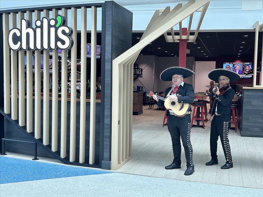 A mariachi band played at the opening of Chili’s at Jacksonville International Airport on Aug. 21.