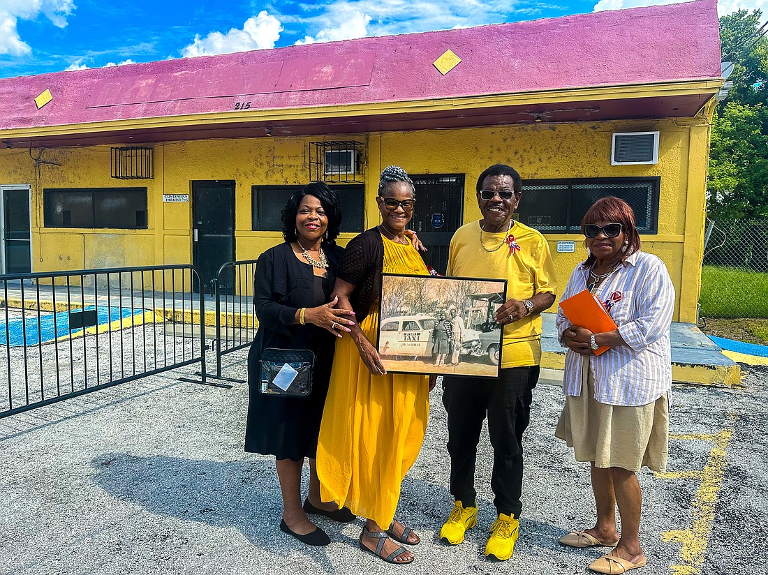 The four children of James and Margaret Dyson attended a recent groundbreaking at Dyson's Plaza in east Winter Garden. The city is redeveloping the area, starting with this Dyson family property at 215 Center St.