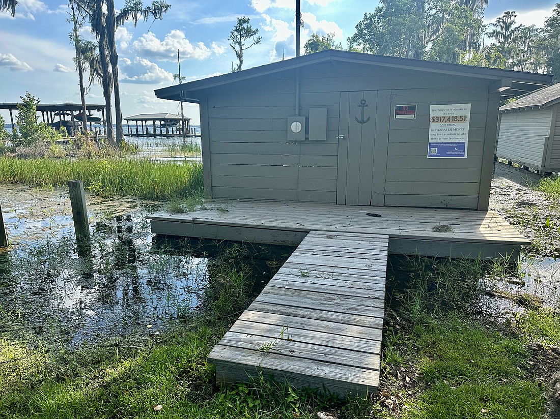 The five Palmer Park boathouses, located on West Third Avenue in the town of Windermere, have become a strong point of contention through the years.