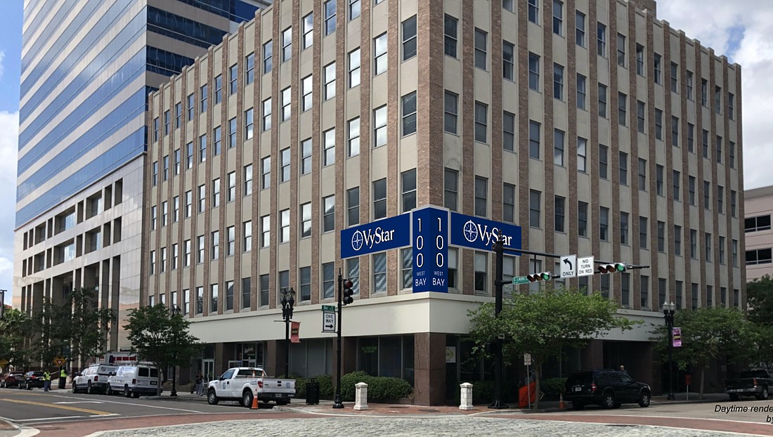 The 100 W. Bay St. building in Downtown Jacksonville.