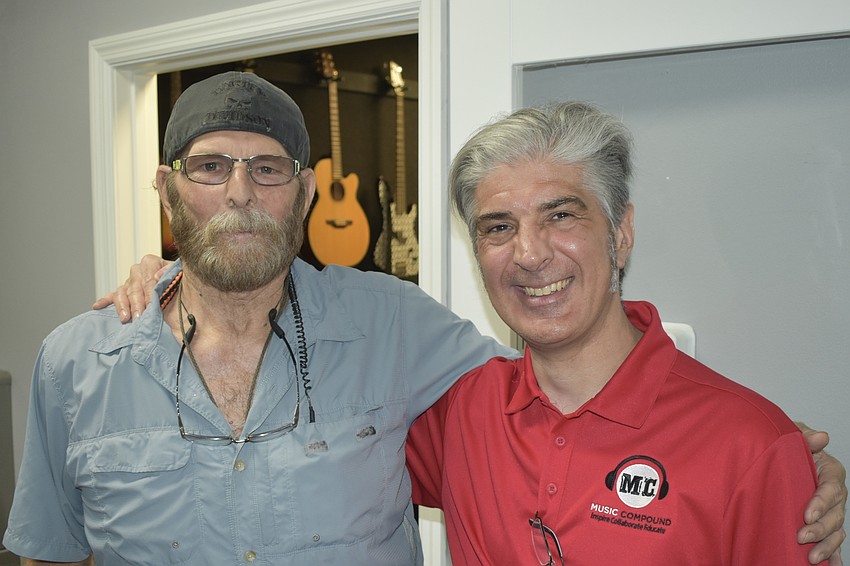 Captain Banjo Bob, one of the original Music Compound instructors from 2016, was able to meet instructor Iain Harris.