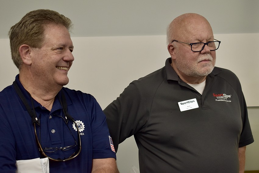 Bruce Loeppke and Nick Choat are one of 25 Lakewood Ranch Business Alliance members that signed up for the road show on Aug. 23.