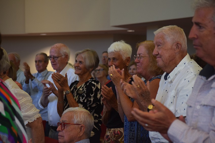 Gerrit Paul Groen received a standing ovation from Christ Church members at the Summer Music Magic recital.