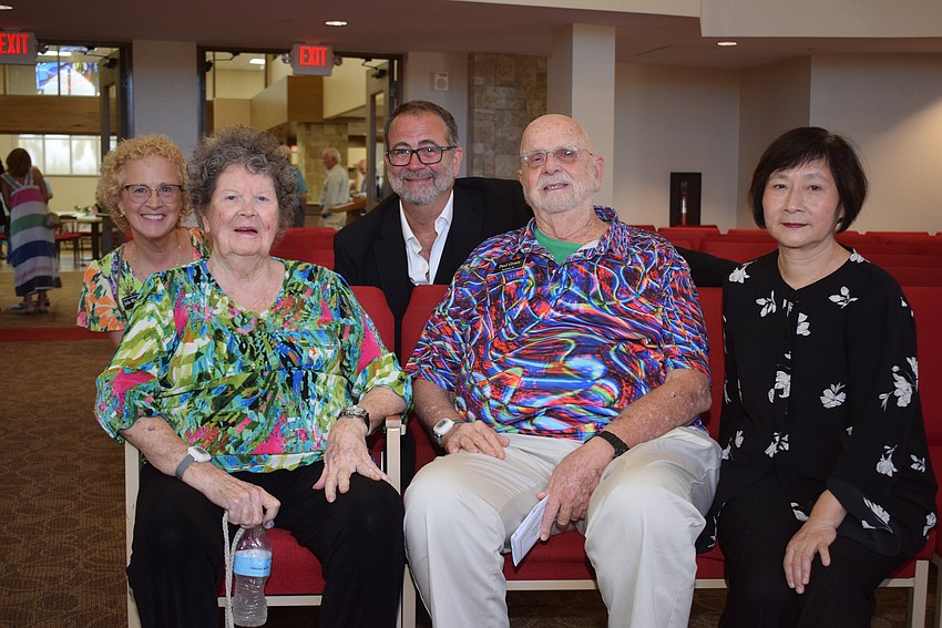The Rev. Julia Piemont, Gerrit Paul Groen, Maxine Groen, Paul Groen, and Julia Chou at the Summer Music Magic Recital at Christ Church.