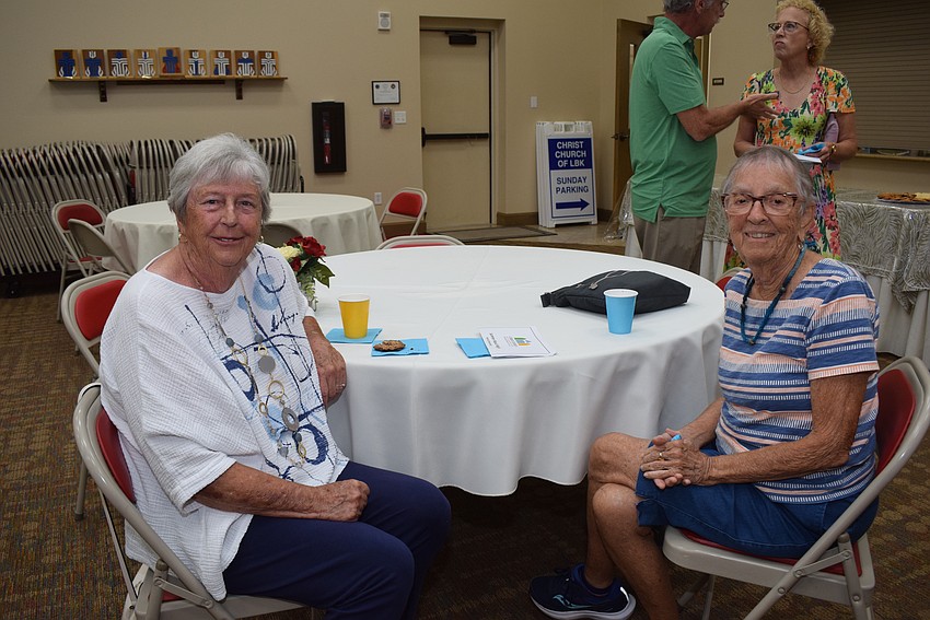 Phyllis Scroggie and Jane Webb at the Summer Music Magic Recital at Christ Church.