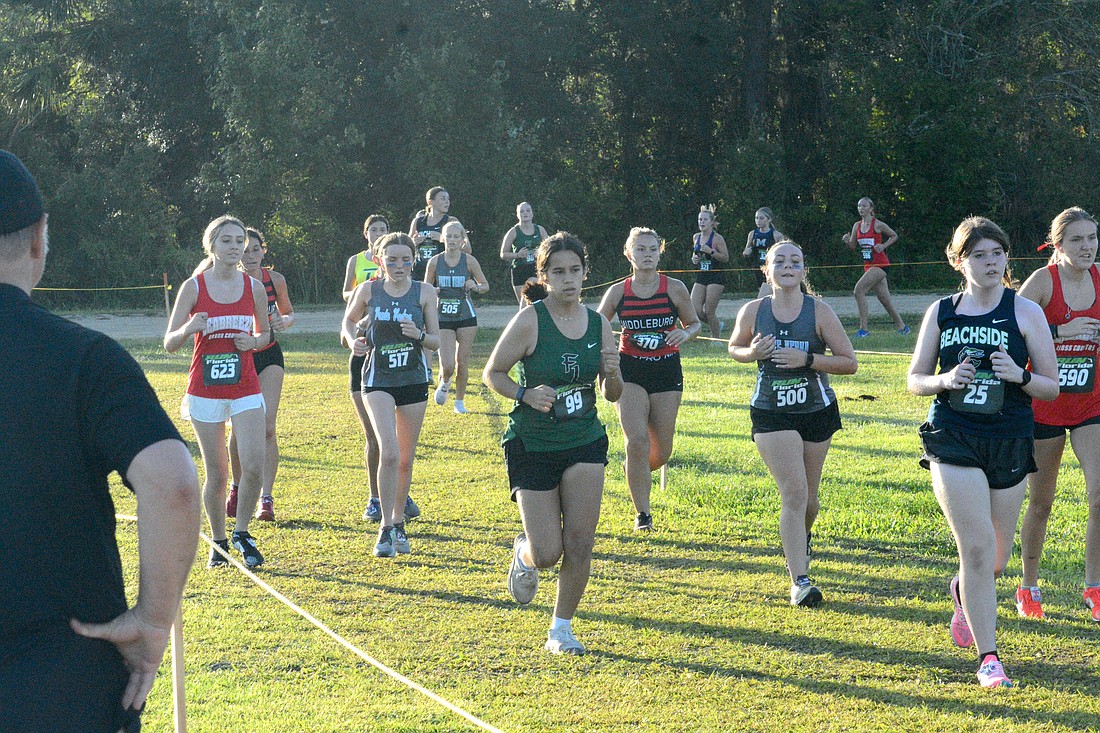 Girls run the Spikes and Spurs race at the Flagler County Fairgrounds on Aug. 24, 2024. The 2025 race is scheduled for Saturday, Aug. 23. File photo by Brent Woronoff
