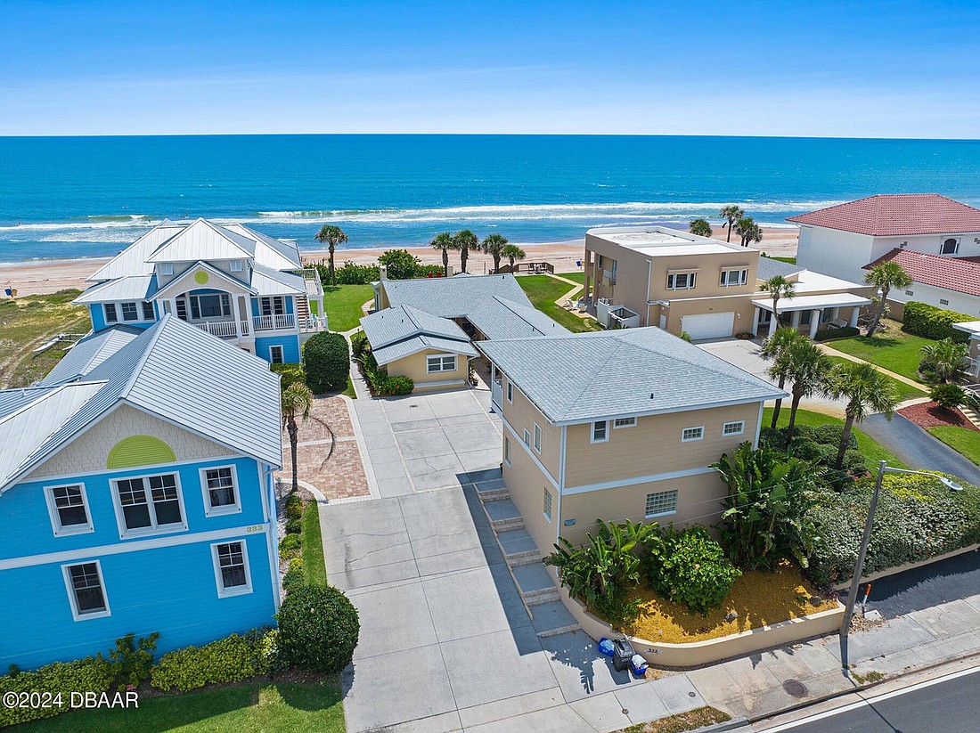 The oceanfront home sold on Aug. 23 for $1.4 million. Photo courtesy of Adams, Cameron and Co. Realtors