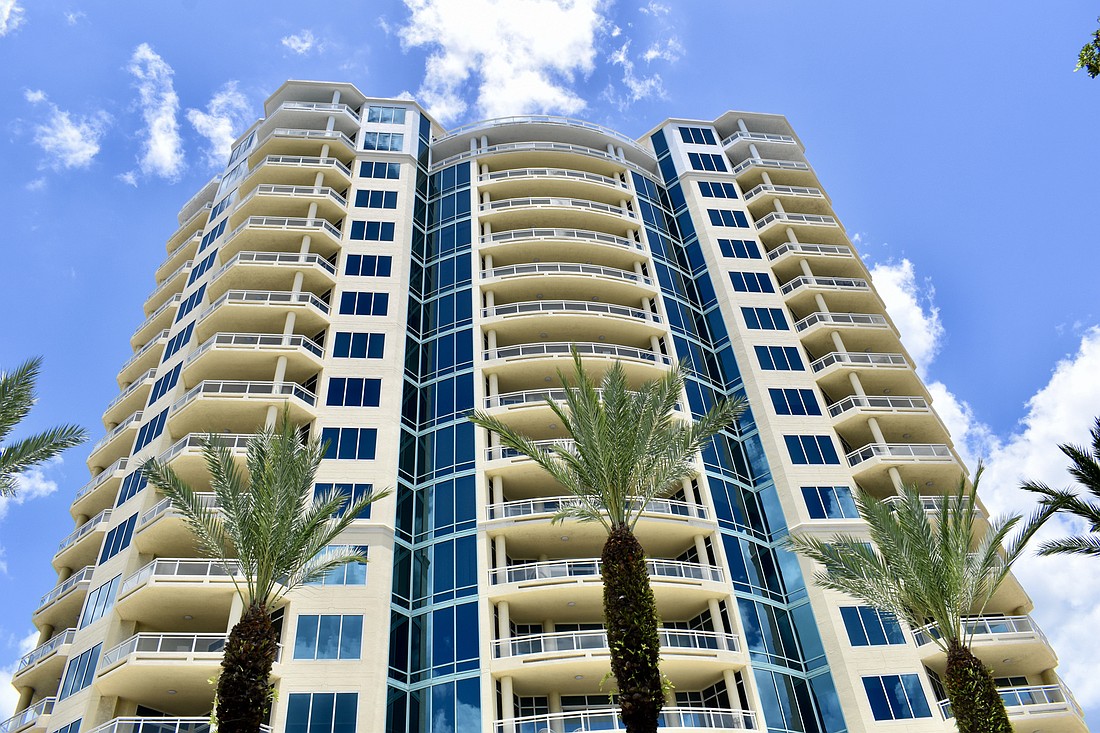 The unit 945 condominium at 340 S. Palm Ave. was built in 1998 and has four bedrooms, four-and-a-half baths and 4,534 square feet of living area.