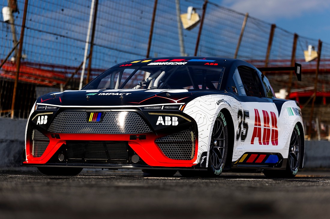 The ABB NASCAR EV prototype was unveiled at the 2024 NASCAR Chicago Street Race held in July. Courtesy photo