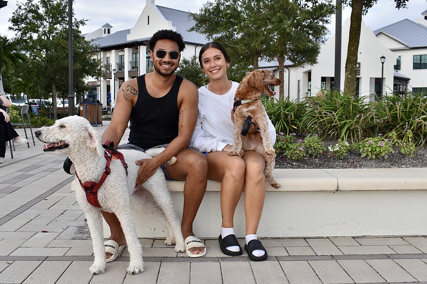 Waterside Place residents William Insinga and Tayler Hoffman are accompanied by 5-year-old Rudy and 3-year-old Lenny.