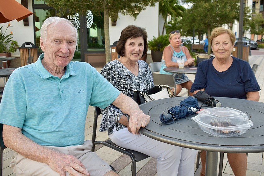 Lakewood Ranch residents Frank and Paula Quinn are entertaining Paula Quinn's sister, Bevery Kelly, who is visiting from Boston.