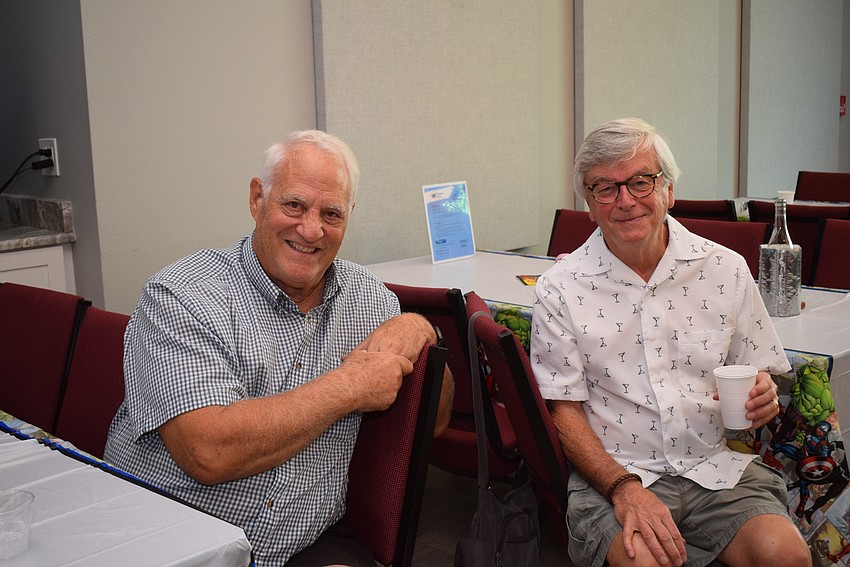 Greg Fiore and Gordon Govalet at the August Gather and Give.