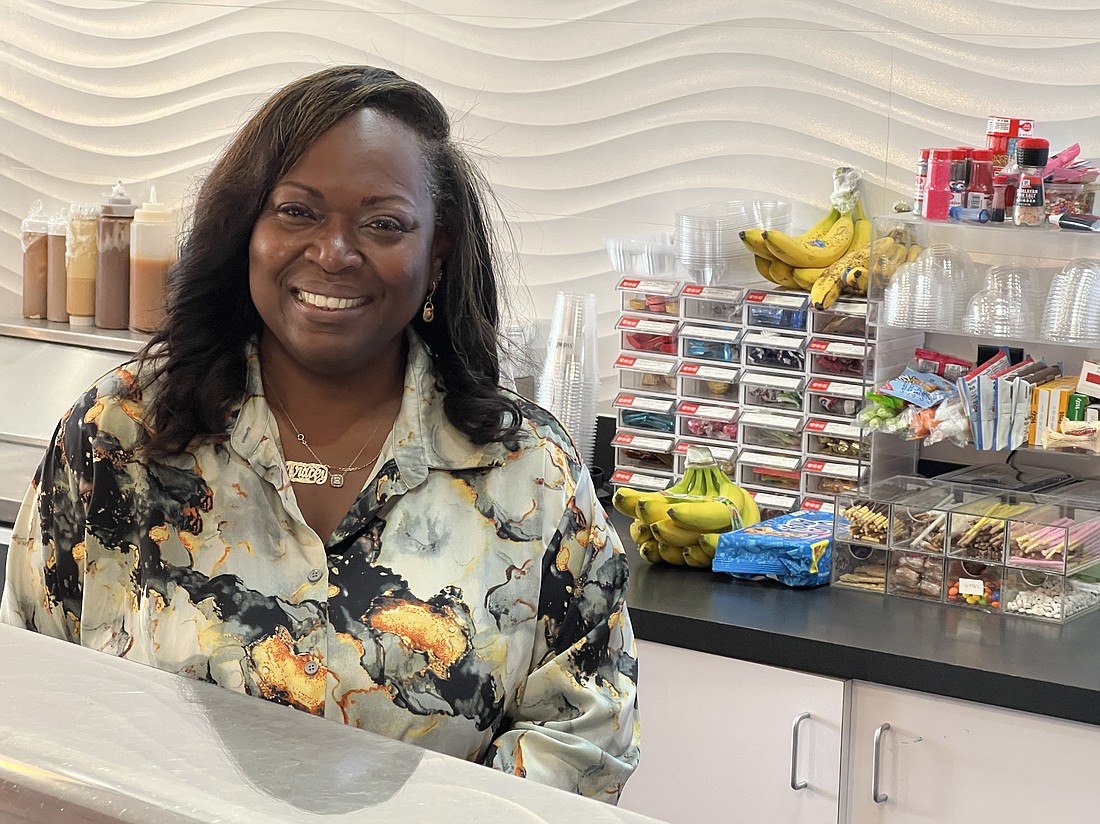 Swirl Suites owner Tracey Chandler specializes in rolled ice cream while also offering a full line of ice cream treats from her store in the Orange Park Mall.