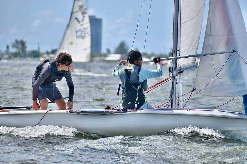 Alexander Getzels and Alexander Hryniewicz of Sarasota Youth Sailing