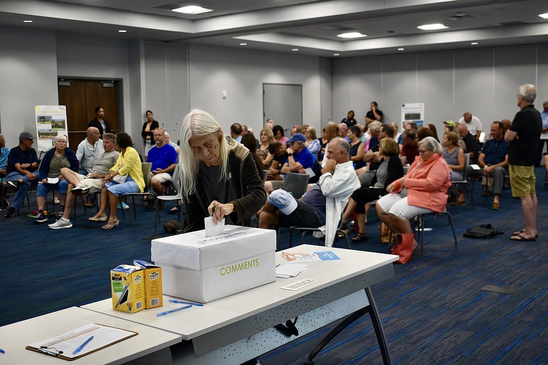 Bradenton resident Pat Simmons leaves a comment asking to include all citizens in the Comprehensive Plan.