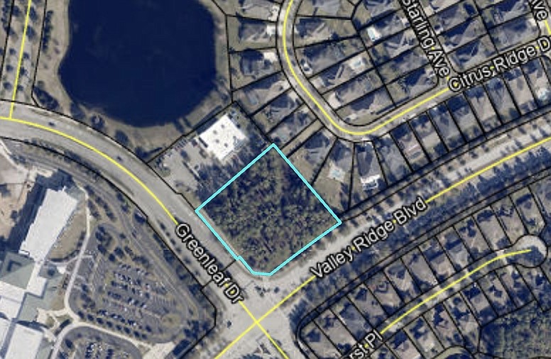 Valley Ridge & Greenleaf Office Park is planned at northeast Valley Ridge Boulevard and Greenleaf Drive in Nocatee.