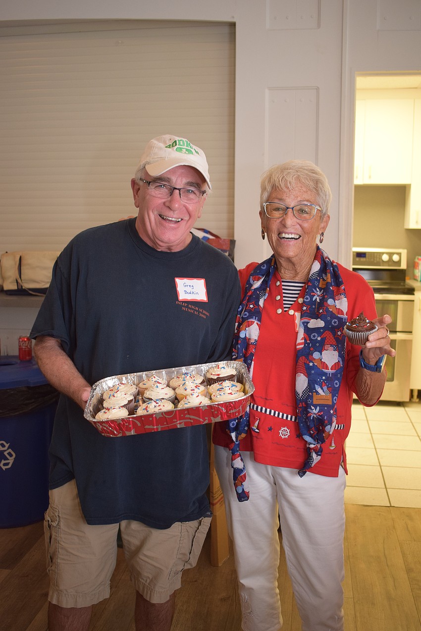 Greg Bodkin and Connie DiMaggio at Longboat Harbour's Labor party.