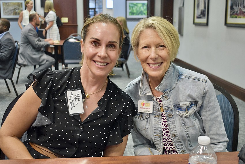 Terri Vitale and Patricia Courtois are members of the All Faiths Food Bank board.