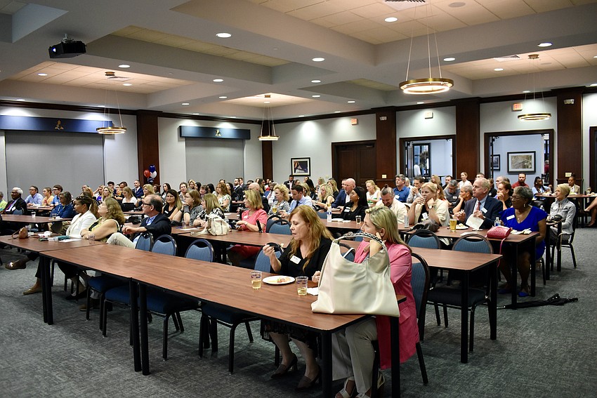 Representatives from 18 nonprofits in Sarasota and Manatee counties attend a grantee celebration hosted by Bank of America on Sept. 4.