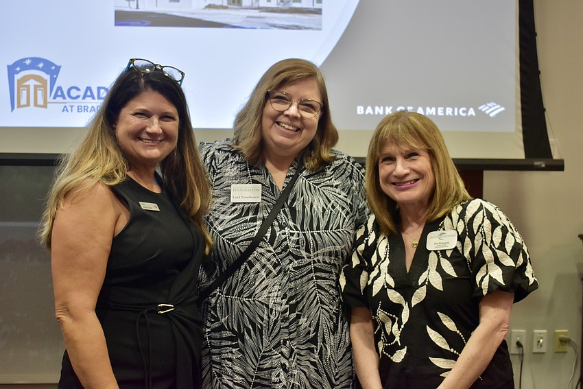 Lisa Krebs Knepp, Lori Tomlinson and Kim Richmond attend the grantee celebration to support the State College of Florida Foundation, which provides scholarship opportunities.