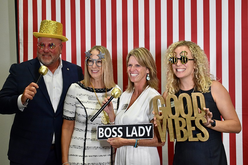 The Take Stock in Children crew includes Scott Atkins and Heather Clark with Bank of America, along with Executive Director Lisa Bechtold and the incoming chair Brittany Lamont.