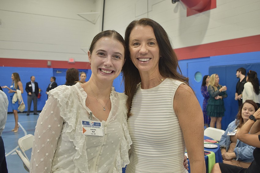 Isabelle Ball and her friend Michelle Young both attended the ceremony.