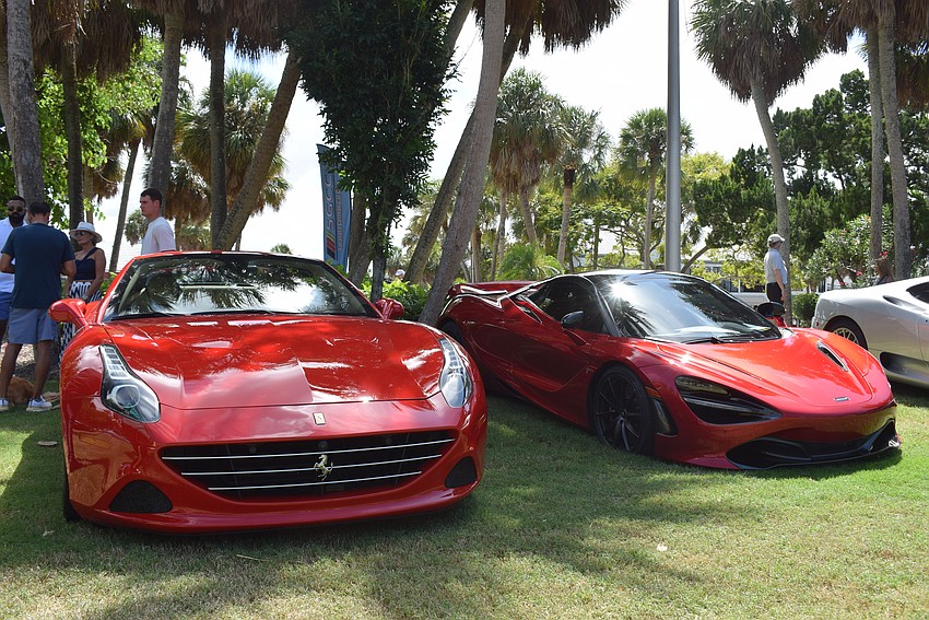 At Exotic Cars on the Circle, car owners display their cars to raise money for Flight to the North Pole.