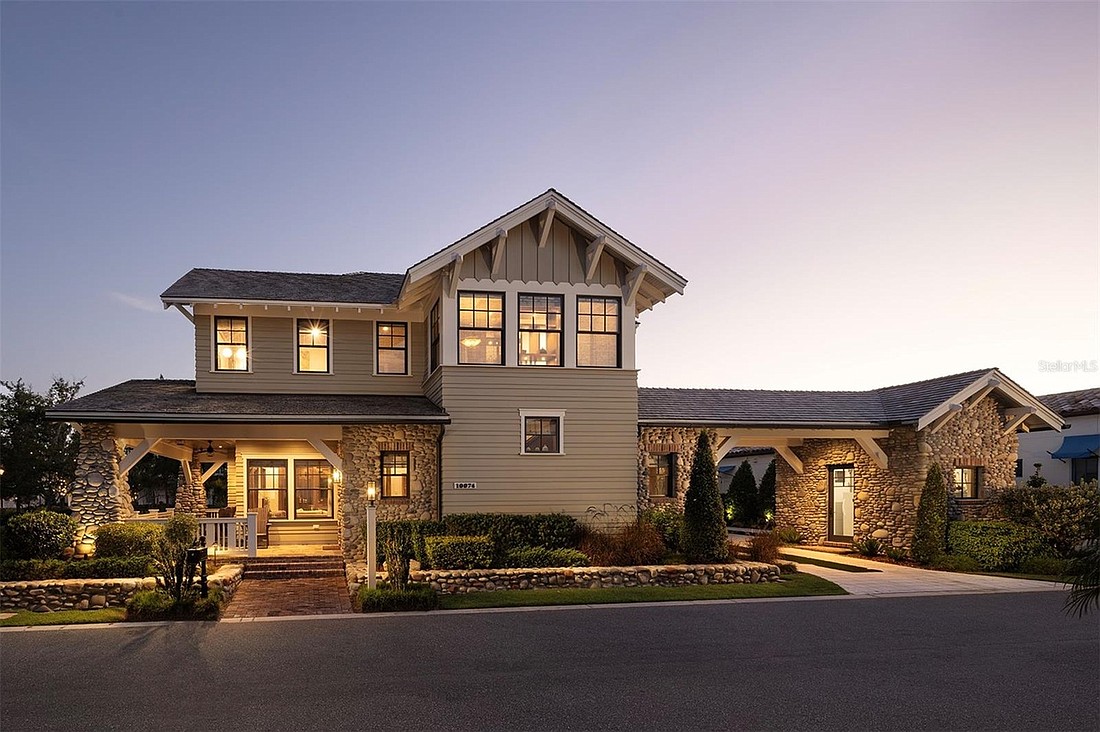 The home at 10074 Symphony Grove Drive, Golden Oak, sold Sept. 4, for $5,050,000. This home’s outdoor living space features a summer kitchen overlooking a pool and spa. The sellers were represented by Gregory Foxx, Golden Oak Realty.
