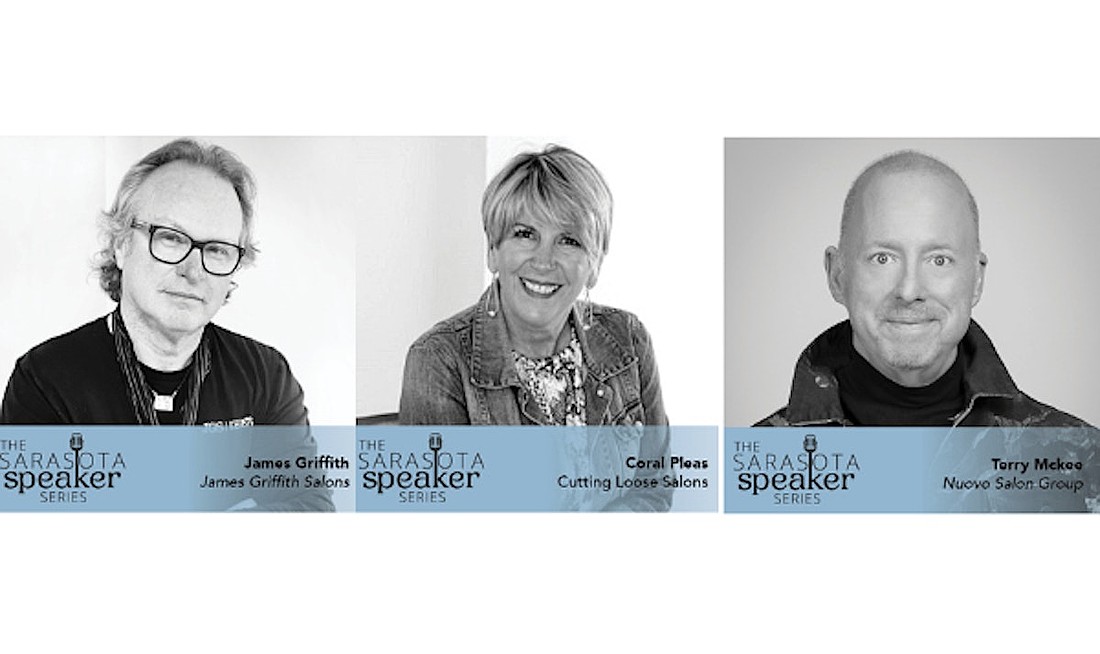 James Griffith, Coral Pleas and Terry McKee will participate in the first event in the Sarasota Speakers Series Sept 23.