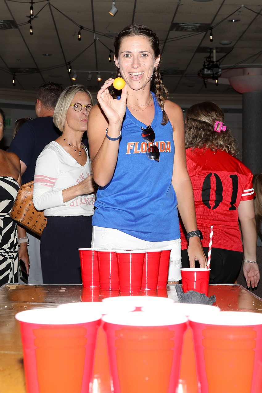 All the way from IMG Academy is Experience Operations Advisor Kailyn Scully, who taught guests all about Beer Pong.