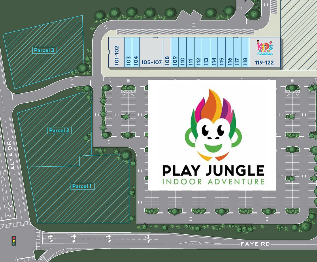 Play Jungle Indoor Adventure is at 11257 Alta Drive, Units 105-107, in the Dunns Creek Crossing shopping center in North Jacksonville. The shopping center is north of Interstate 295.