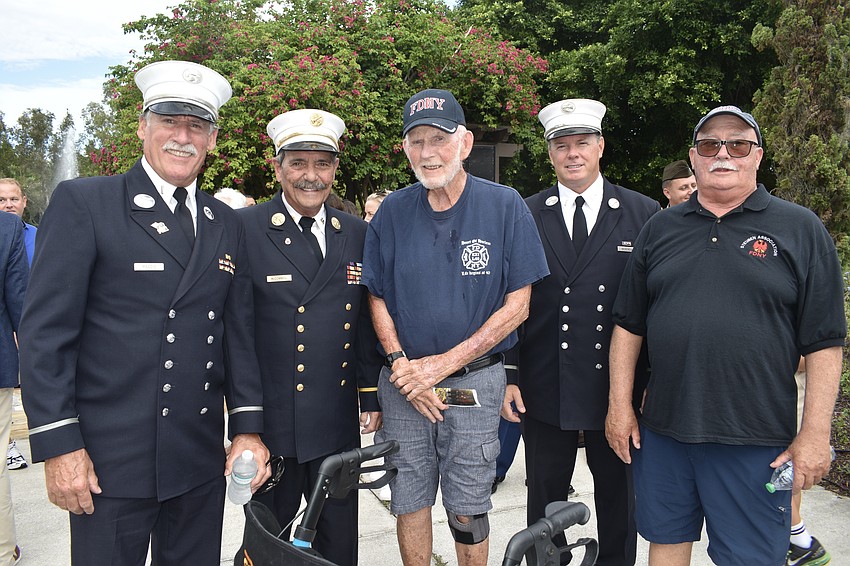 9/11 first responders Benjamin Maggio of Bradenton, Jack McDonnell of Lakewood Ranch, Daniel Caffrey of Siesta Key and Steven Merenda of Lakewood Ranch, and former FDNY member Garth Henning of Sarasota