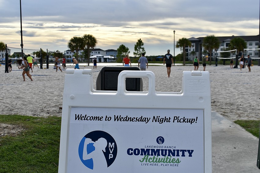 Sunset Volleyball is from 6 to 7 p.m. every Wednesday at Waterside Place.