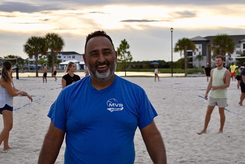 Harmony resident Dan Elmaleh helps organize the volleyball events for MVP Sports.