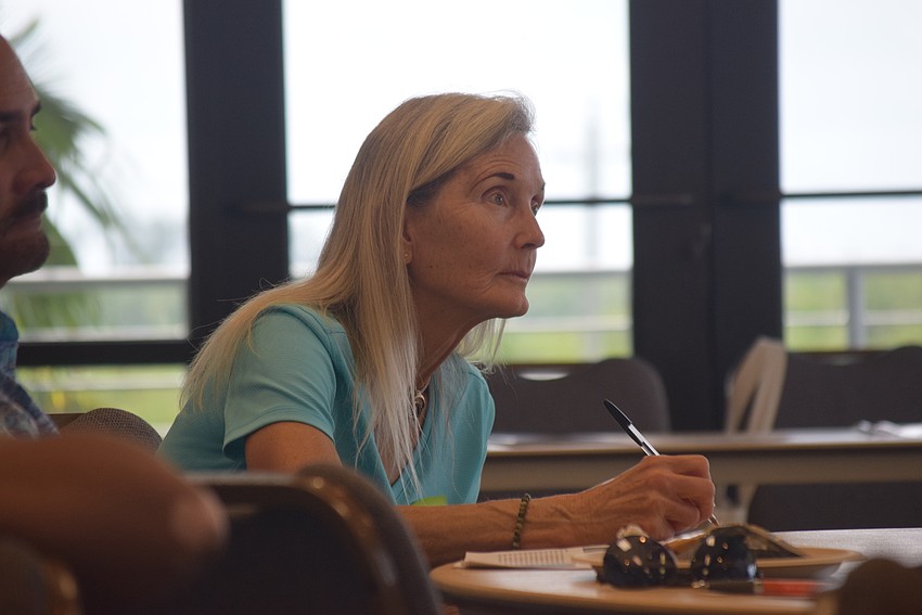Chaperone Margaret Clark at a breakout session at the 2024 Youth Ocean Conservation Summit.