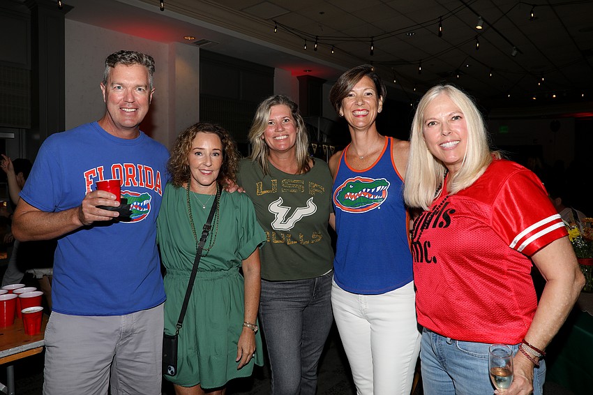 Taylor Anderson, Suzanne Anderson, Becca Lewis, Rebecca Olmstead and Julie Anderson, vice president of advancement for Girls Inc.