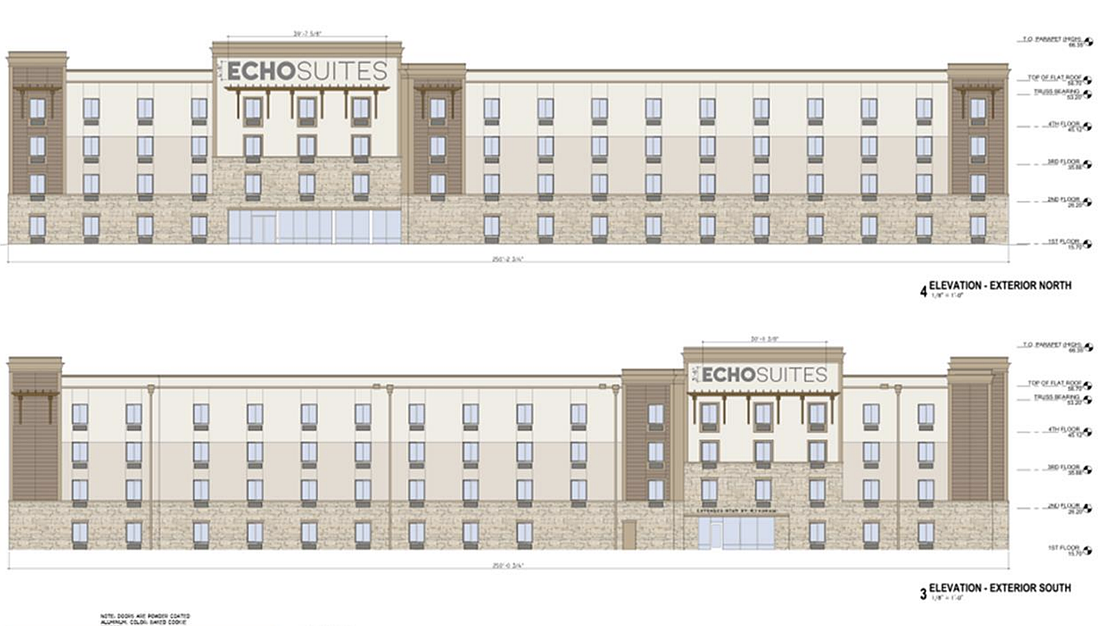 ECHO Suites in Venice will be four stories and contain 124 rooms.