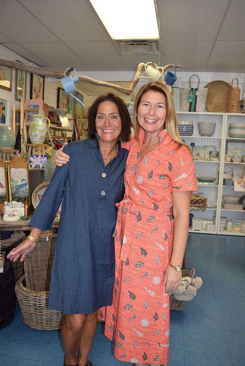 Patti Meeder and Heather Rippy at Driftwood Beach Home and Garden at Summer Night Out.