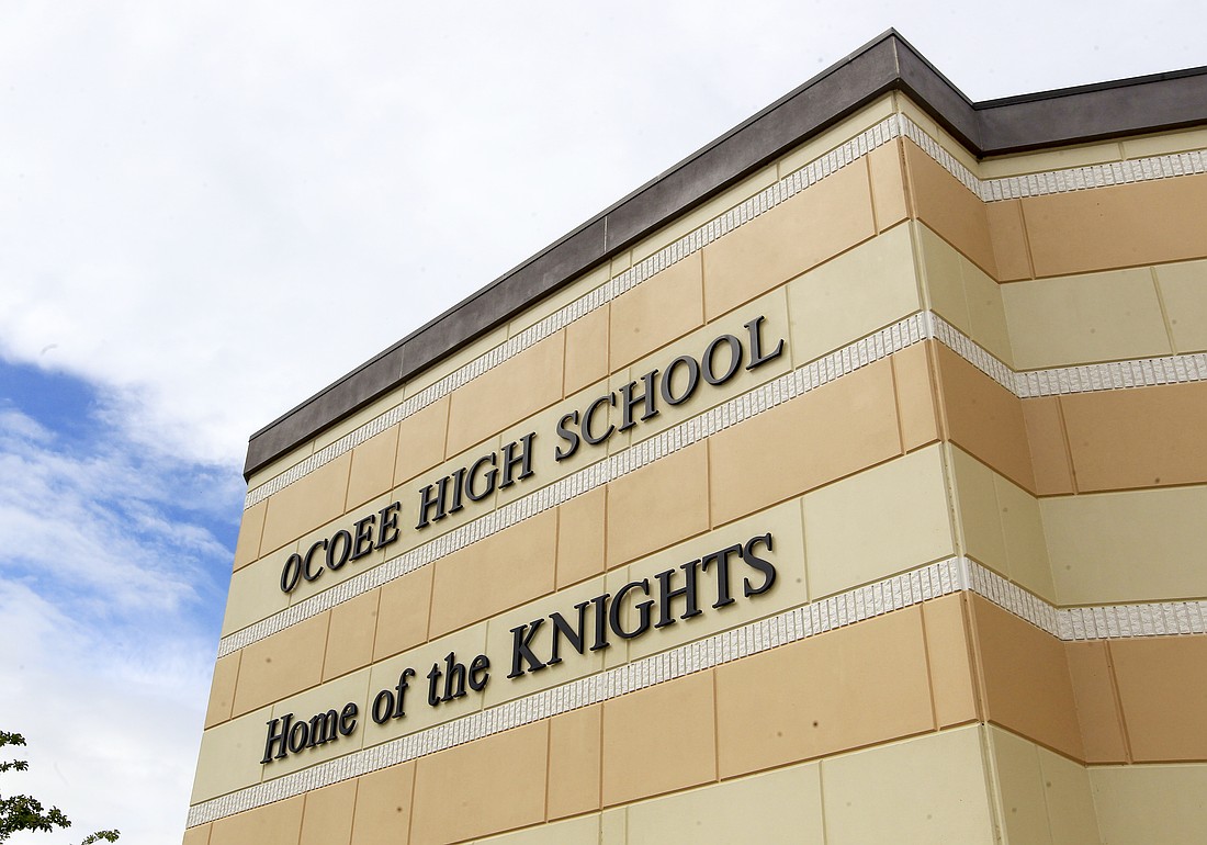 Officers respond to a report of a gun at Ocoee High School at 8:30 a.m. Thursday, Sept. 19.