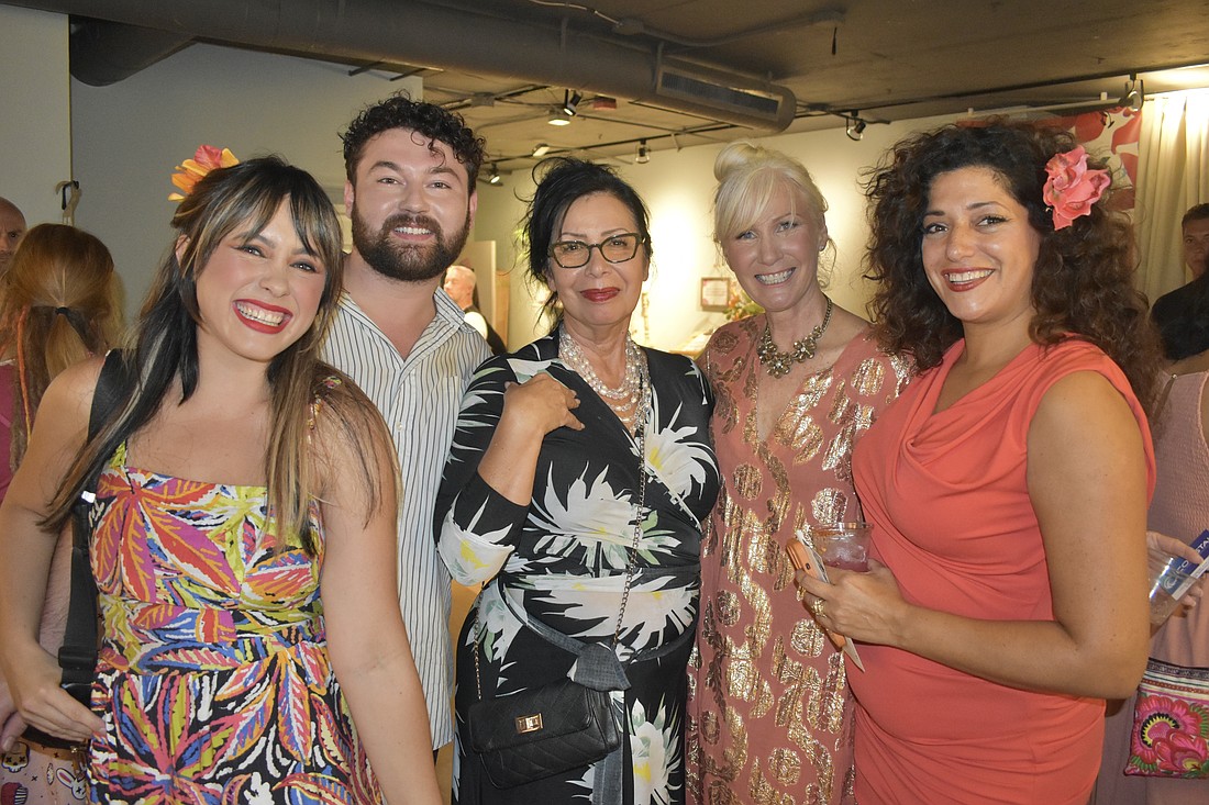 Rachel McGrew, Joshua Hardinger, Ana Molinari, Chalk Festival Executive Director Denise Kowal and Glory Rodriguez gather together.