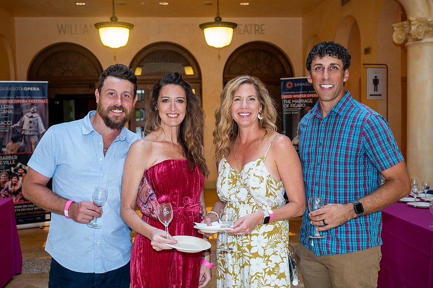 C.J.  and Chelsea Agate with Sarah and Robert Rohanna