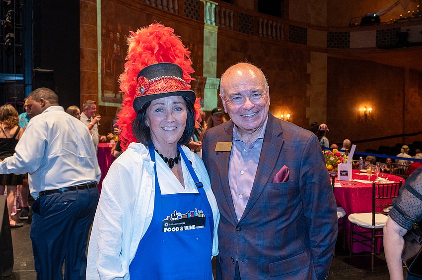 Martha Collins and Richard Russell, general director of The Sarasota Opera