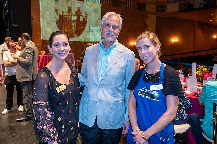 Larisa Yeazell,  Victor DeRenzi, artistic director and conductor of the Sarasota Opera, and Lael Mohib