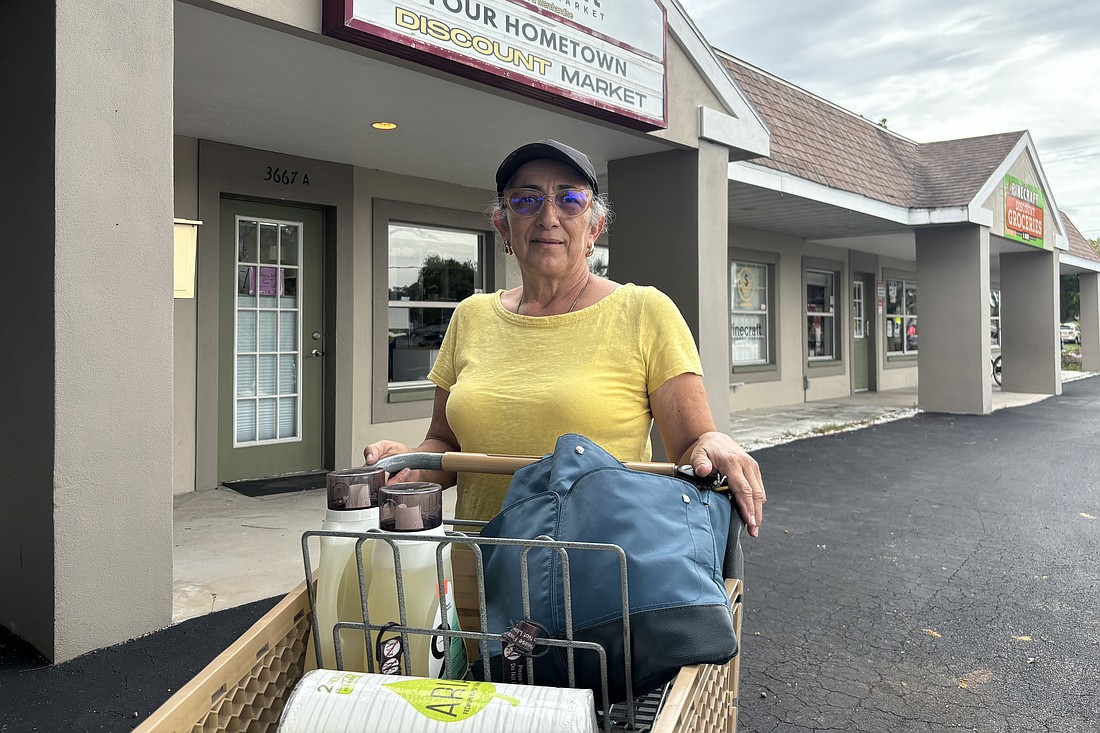 Flor Chaves decided to stock up on groceries and other items.