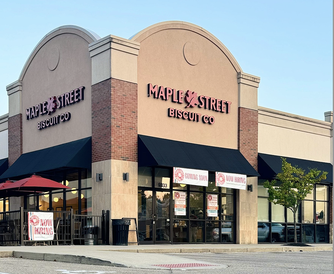 Maple Street Biscuit Co. in Mason, Ohio. Parent Cracker Barrel Old Country Store Inc. said it plans to open three to four new Maple Street restaurants in the next fiscal year, which started in August.