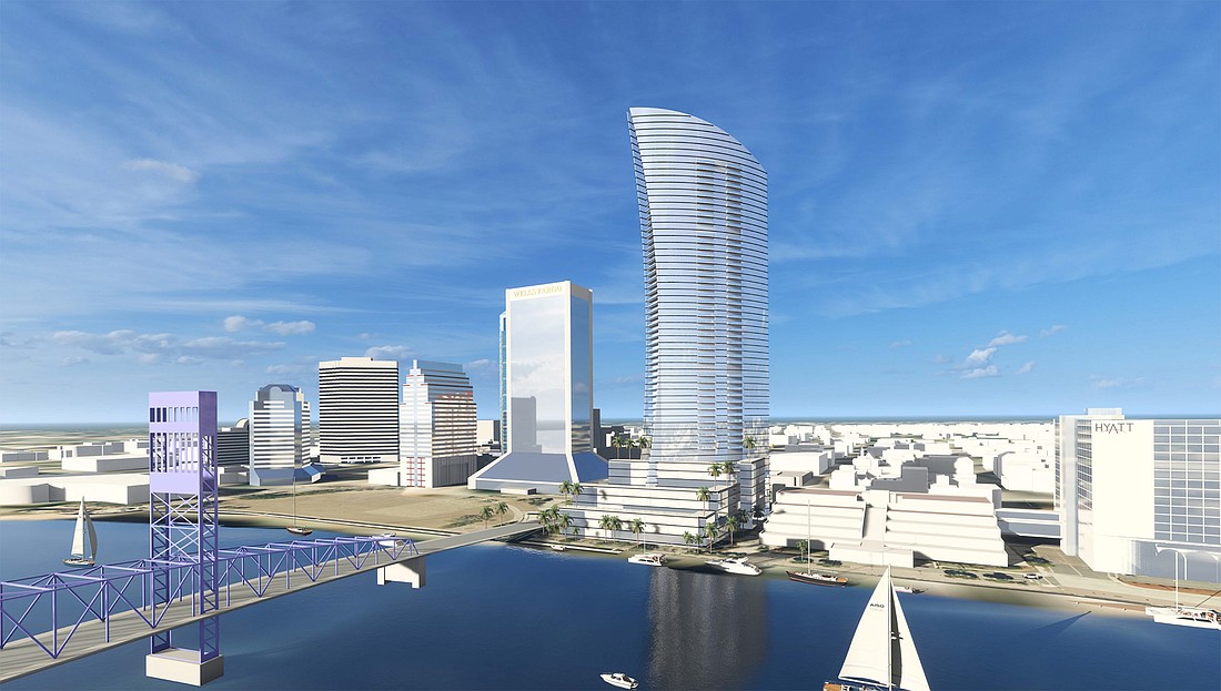 Ergisi Tower on the Downtown Northbank would be the tallest building between Miami and Atlanta.