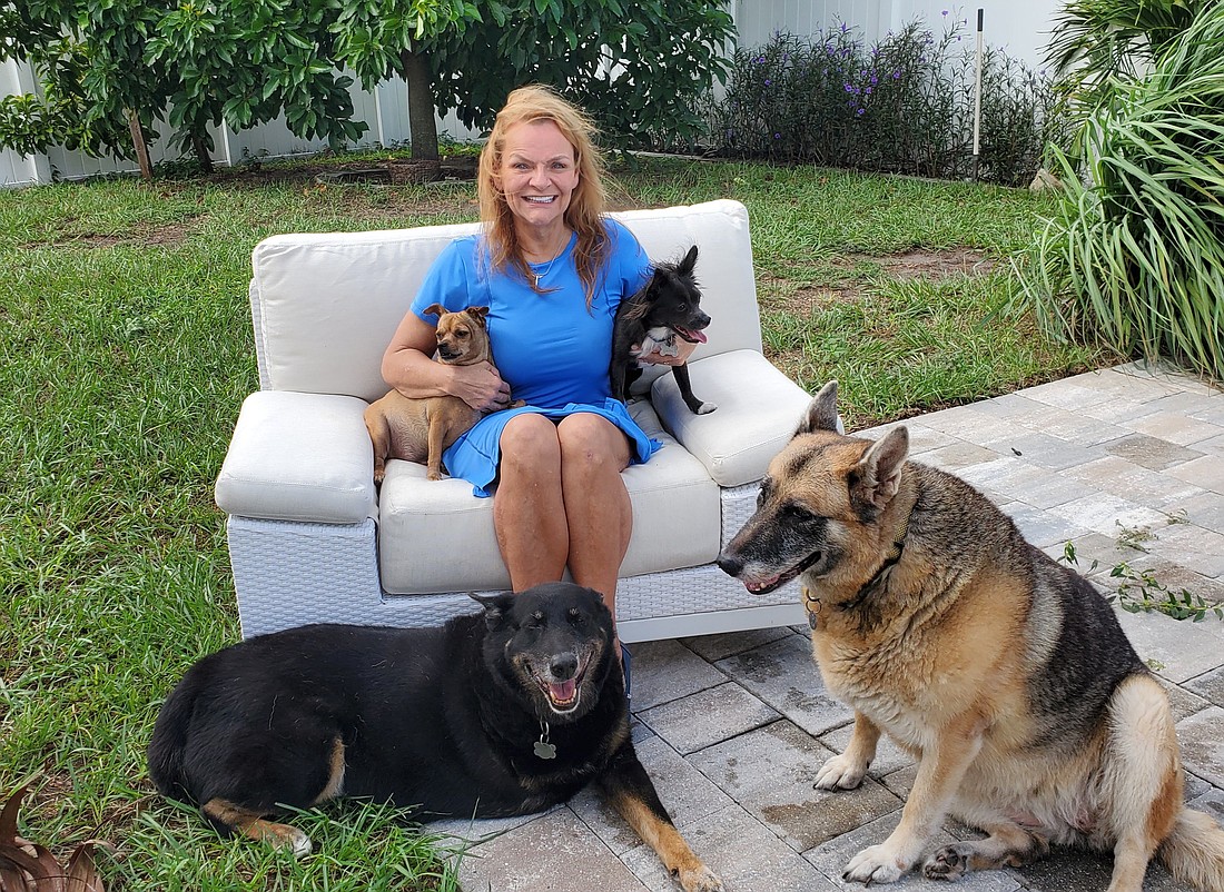 At-large District 7 candidate Sari Lindroos-Valimaki lives in Palmetto with her husband, Jarmo Valimaki, and their four rescue dogs.