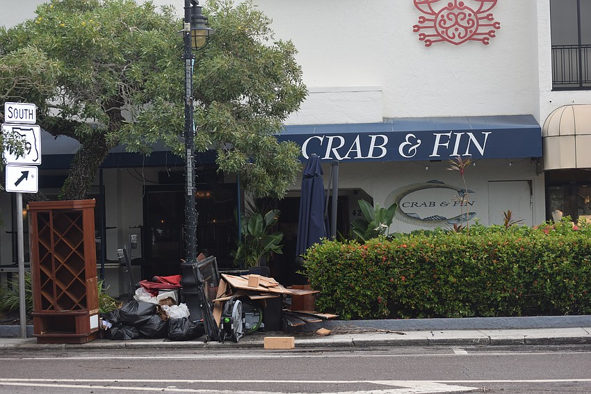 Owner Scott McDonald said that Crab and Fin has never gotten such damage from a hurricane.